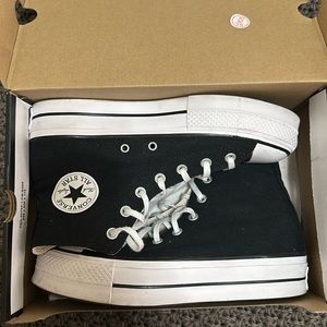 Black Platform High Top Converse
